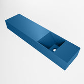 MONDIAZ TYNE 90cm fontein solid surface kleur Jeans. Positie wastafel rechts