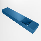 MONDIAZ TYNE 110cm fontein solid surface kleur Jeans. Positie wastafel rechts