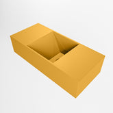MONDIAZ TYNE 50cm fontein solid surface kleur Ocher. Positie wastafel rechts