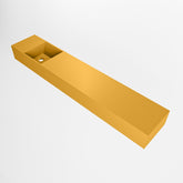 MONDIAZ TYNE 120cm fontein solid surface kleur Ocher. Positie wastafel links