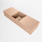 MONDIAZ TYNE 70cm fontein solid surface kleur Rosee. Positie wastafel midden