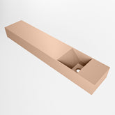 MONDIAZ TYNE 110cm fontein solid surface kleur Rosee. Positie wastafel rechts