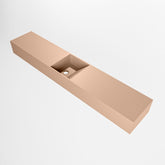 MONDIAZ TYNE 120cm fontein solid surface kleur Rosee. Positie wastafel midden