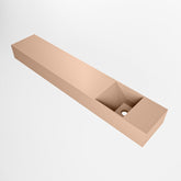 MONDIAZ TYNE 120cm fontein solid surface kleur Rosee. Positie wastafel rechts