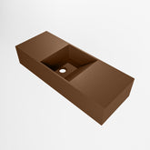 MONDIAZ TYNE 60cm fontein solid surface kleur Rust. Positie wastafel midden