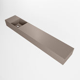 MONDIAZ TYNE 120cm fontein solid surface kleur Smoke. Positie wastafel links