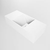 MONDIAZ TYNE 50cm fontein solid surface kleur Talc. Positie wastafel rechts