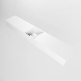 MONDIAZ TYNE 120cm fontein solid surface kleur Talc. Positie wastafel midden