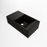 MONDIAZ TYNE 40cm fontein solid surface kleur Urban. Positie wastafel links