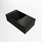 MONDIAZ TYNE 40cm fontein solid surface kleur Urban. Positie wastafel rechts