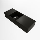 MONDIAZ TYNE 60cm fontein solid surface kleur Urban. Positie wastafel links