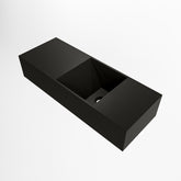 MONDIAZ TYNE 60cm fontein solid surface kleur Urban. Positie wastafel rechts