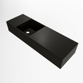 MONDIAZ TYNE 70cm fontein solid surface kleur Urban. Positie wastafel links