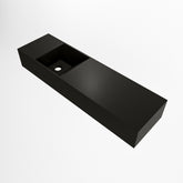 MONDIAZ TYNE 80cm fontein solid surface kleur Urban. Positie wastafel links