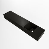 MONDIAZ TYNE 100cm fontein solid surface kleur Urban. Positie wastafel rechts