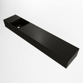 MONDIAZ TYNE 110cm fontein solid surface kleur Urban. Positie wastafel links