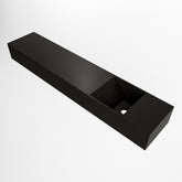 MONDIAZ TYNE 110cm fontein solid surface kleur Urban. Positie wastafel rechts
