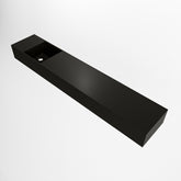 MONDIAZ TYNE 120cm fontein solid surface kleur Urban. Positie wastafel links