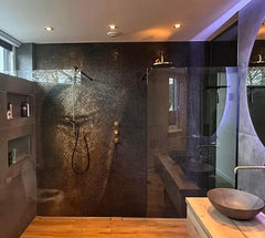 The Mosaic Factory GM33 Amsterdam Licht Bruin Zachte korrel - glas mozaïektegel 2x2cm