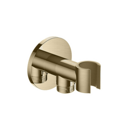 Hotbath Cobber M515 wandsteun + uitlaat - Geborsteld Messing