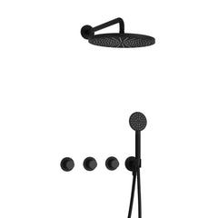 Hotbath Cobber IBS70 inbouw doucheset - 2 stopkranen - 30 cm ronde hoofdouche - ronde handdouche