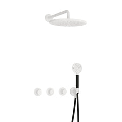 Hotbath Cobber IBS70 inbouw doucheset - 2 stopkranen - 30 cm ronde hoofdouche - ronde handdouche