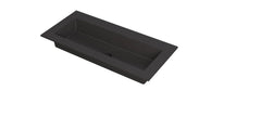 Ink Kraft meubelwastafel 100x45cm - zonder kraangat - Quartz zwart - 3417223