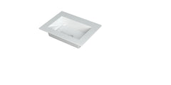 Ink Kraft meubelwastafel 60x45cm - zonder kraangat - Polystone - Glans Wit - 3417180