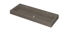 Ink Momento meubelwastafel 120x45cm - 2 kraangaten - Quartz Beton - 3421442