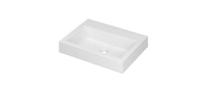Ink Momento meubelwastafel 60x45cm - zonder kraangat - Polystone - Mat Wit - 3421300