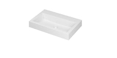 Ink Momento meubelwastafel 70x45cm - zonder kraangat - Polystone - Mat Wit - 3421310