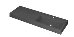 Ink Momento meubelwastafel rechts 140x45cm - 1 kraangat - Quartz grijs - 3421159