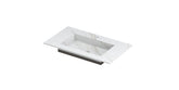 Ink Post Wastafel keramische slab envelop bak met 1 kraangat - Calacatta mat - 80x45x1cm - 0210030