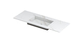 Ink Post Wastafel keramische slab envelop bak midden zonder kraangat - Calacatta mat - 120x45x1cm - 0210060