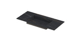 Ink Post Wastafel keramische slab envelop bak midden zonder kraangat - Lauren black mat - 100x45x1cm - 0210042
