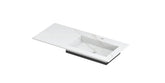 Ink Post Wastafel keramische slab envelop bak rechts met 1 kraangat - Calacatta mat - 100x45x1cm - 0210190