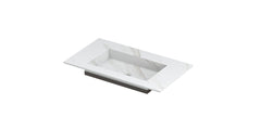 Ink Post Wastafel keramische slab envelop bak zonder kraangat - Calacatta mat - 80x45x10 mm - 0210020