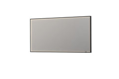 Ink SP19 spiegel 160x80cm in stalen kader met rondom indirecte LED verlichting - Mat Zwart - 8409095