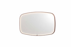 Ink SP31 spiegel 140x80cm - directe LED verlichting rondom, geborsteld koper - 8409874