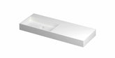 Ink United wastafel links porselein 120x45cm - zonder kraangat - Mat Wit - 0206442