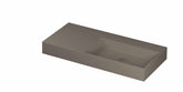 Ink United wastafel rechts porselein 100x45cm - zonder kraangat - Mat basento - 0206423