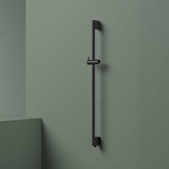 Hotbath Mate M305 glijstang 90cm ABS kunststof met geïntegreerde uitlaat - Geborsteld Zwart PVD