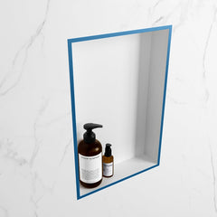 MONDIAZ EASY Nis 44,5x29,5cm in solid surface kleur Jeans | Talc. 1 vak geschikt voor in- of opbouw