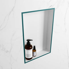 MONDIAZ EASY Nis 44,5x29,5cm in solid surface kleur Smag | Talc. 1 vak geschikt voor in- of opbouw