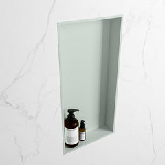 MONDIAZ EASY Nis 59,5x29,5cm in solid surface kleur Greey | Greey. 1 vak geschikt voor in- of opbouw
