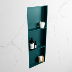 MONDIAZ EASY Nis 89,5x29,5cm in solid surface kleur Smag | Smag. 3 vakken geschikt voor in- of opbouw