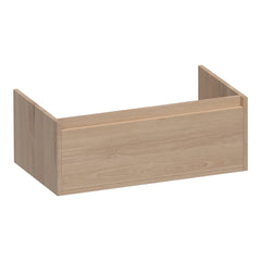 BRAUER Hope onderkast 80 met 1 softclose lade greeploos en 1 sifon uitsparing lamellen eiken naturel