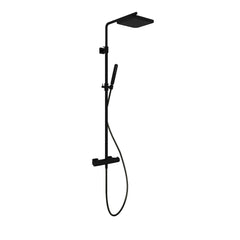 Hotbath Gal SDSGL9 thermostatische stortdoucheset - hoofddouche 22x22cm - Geborsteld Messing PVD