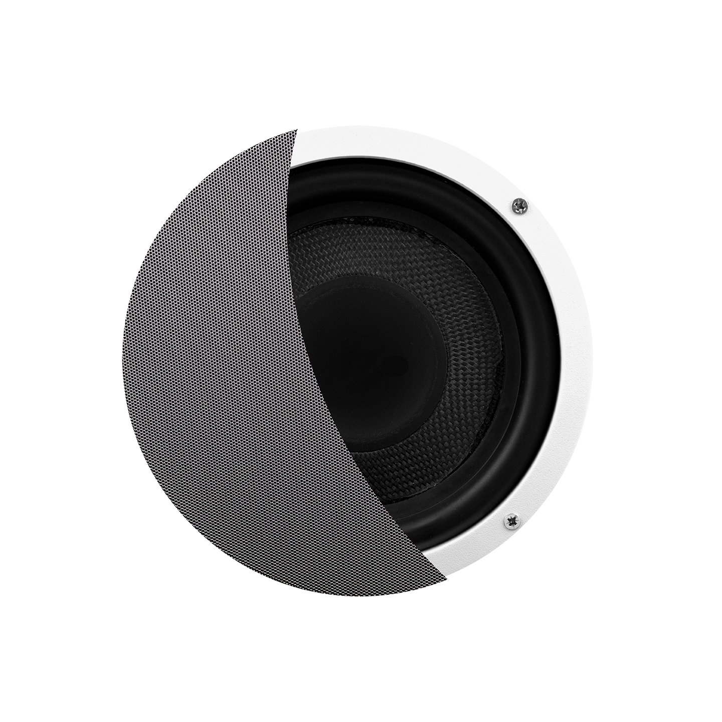 SUBWOOFER-KIT - VERSTERKER + SUBWOOFER SPEAKER, MAT CHROOM (150 WATT / AUDIO-IN), 230V/36V