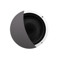 SUBWOOFER-KIT - VERSTERKER + SUBWOOFER SPEAKER, MAT CHROOM (150 WATT / AUDIO-IN), 230V/36V